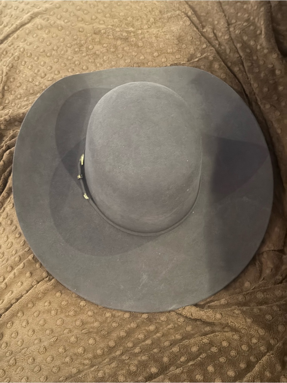 CAVENDER’S Dark Grey Felt 6X Cowboy Hat - Size 7 3/8 - Picture 3 of 6